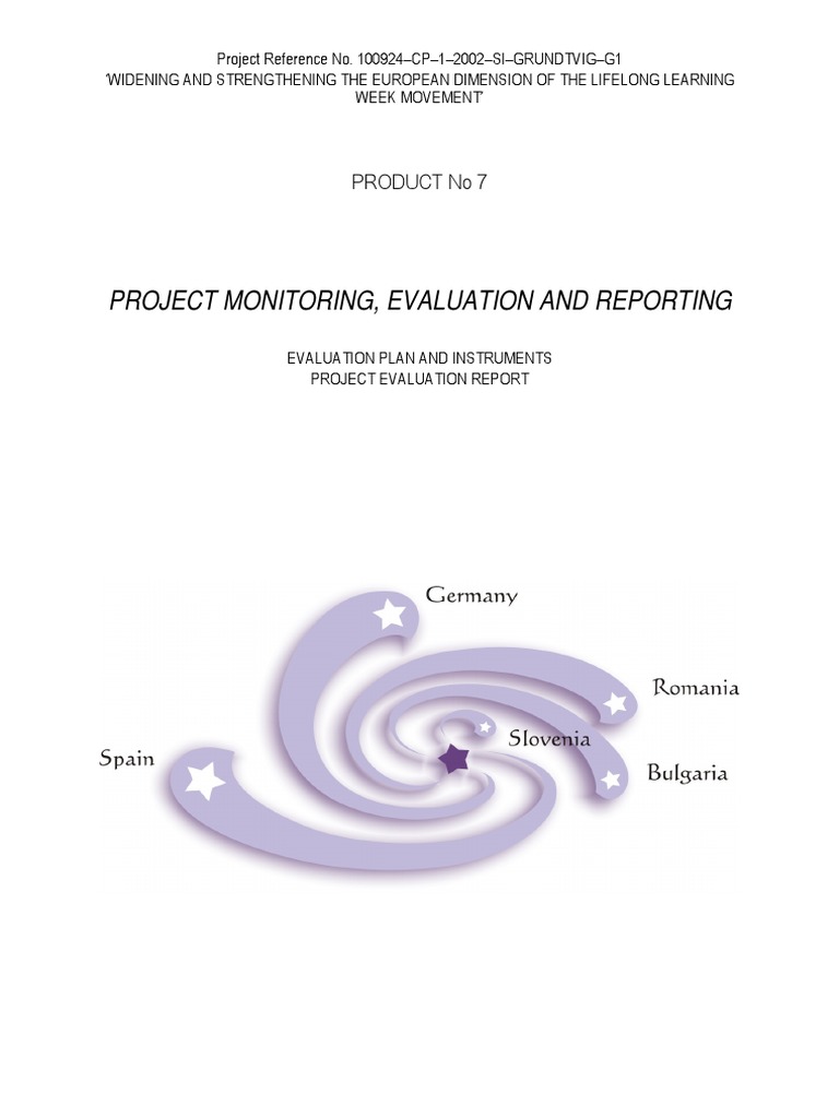 7 Project Monitoring Evaluation And Reporting Pdf Educational