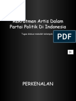 Rekrutmen Artis Dalam Partai Politik Di Indonesia