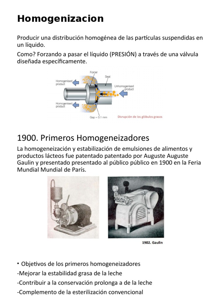 Equipos Homogenizacion | PDF
