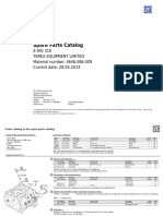Spare Parts Catalog: 6 WG 310 Terex Equipment Limited Material Number: 4646.086.009 Current Date: 28.05.2014
