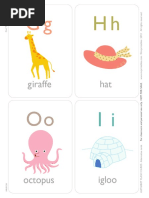 Mrprintables Spanish Alphabet Flash Cards A4 PDF | PDF