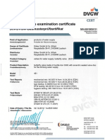 Din-Dvgwtype Examination Certificate: Din-Dvgw-Baumusterprüfzertifikat