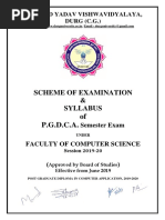 Of P.G.D.C.A.: Scheme of Examination & Syllabus