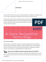 AI-based Voice Assistant - Venkat Vajradhar - Medium