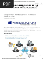 Setup Remote Desktop Services in Windows Server 2012 R2