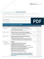 Alberta Opportunity Stream - : Document Checklist