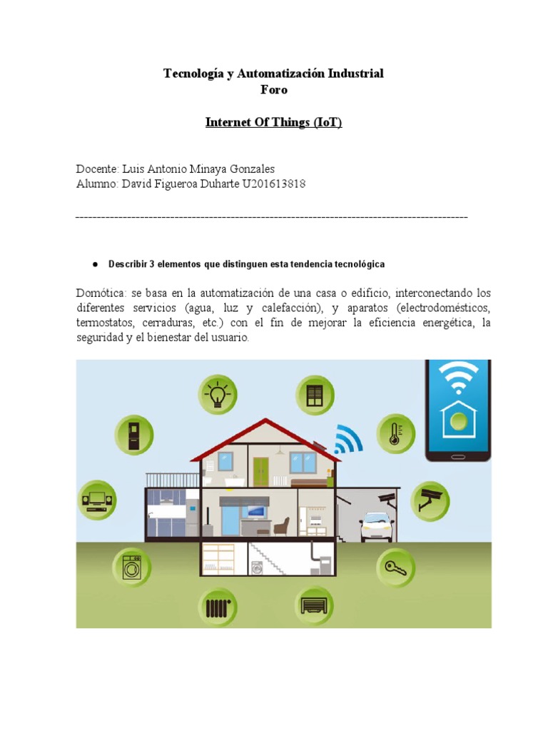 Domótica y IoT en el Sector Inmobiliario | PDF | Internet de las Cosas ...