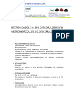 Metronidazol 1-2% Emulsion