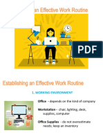 Establishing Effective Work Routine