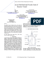 Defect Analysis in Dish End and Nozzle Joint of Reactor Vessel