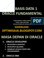 Kuliah Perdana Intro Oracle - 1