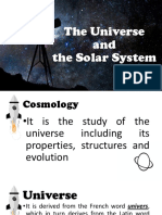 The Universe and The Solar System