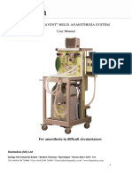 Diamedica Glostavent Helix Anaesthesia System - User Manual