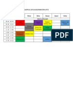 Jadwal Kuliah Semester 4 Pti