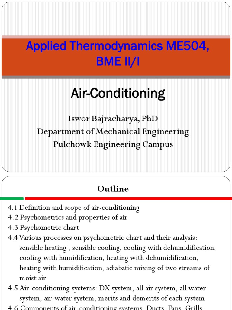 Air-Conditioning Fundamentals | PDF | Air Conditioning | Humidity