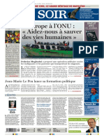 Le Soir 12 05 2015