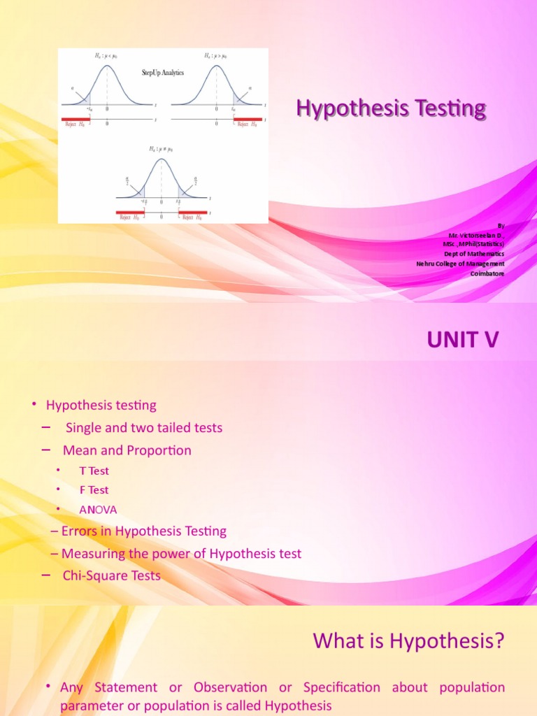 Understanding Hypothesis Testing | PDF | Type I And Type Ii Errors | P ...