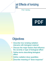 Biological Effects of Ionizing Radiation: Prof. Hamby