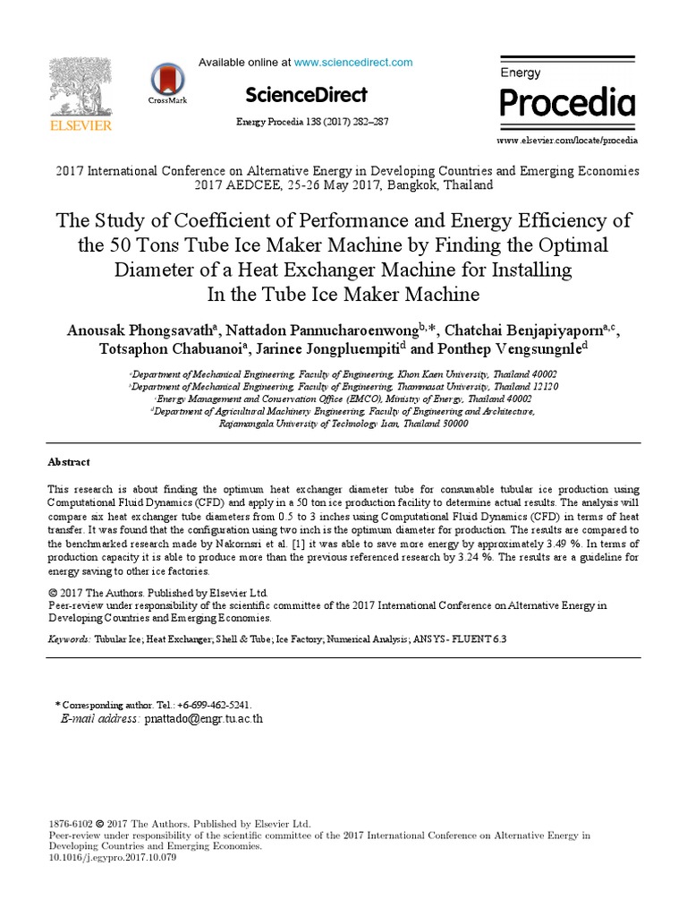Sciencedirect Sciencedirect Sciencedirect PDF Heat Exchanger Heat