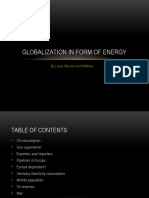 Globalization in Form of Energy
