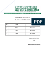 Jadwal Mengaji Achmed