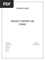 Project Report On Strike: Labour Laws