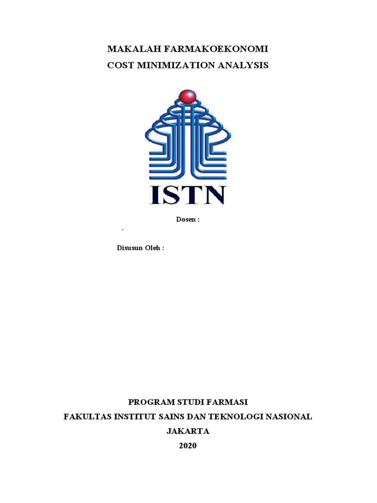 Analisis Cost Minimization dalam Farmakoekonomi | PDF | Pengembangan ...