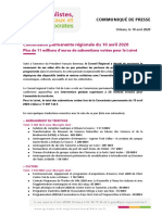 Commission Permanente Régionale du 10 Avril 2020 en Centre Val-de-Loire