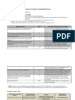 Math & Statistics Assessment Plan