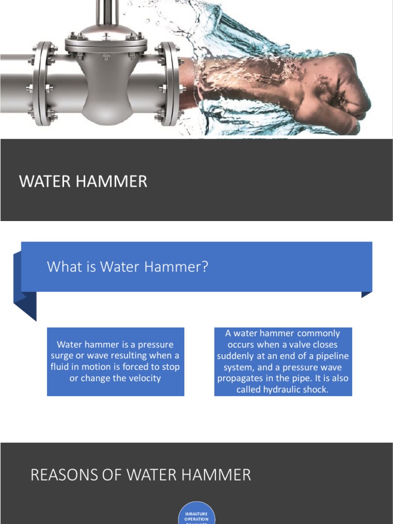 Water Hammer PDF Waves Fluid Dynamics