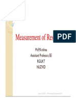 4 Measurement of Low and Medium Resistance