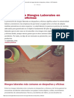 Prevención de Riesgos Laborales en Despachos y Oficinas. UGT Andalucia