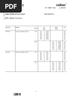 C.F.A.S. Hba1C: Cobas Integra 400 Plus Analyzer Value Sheet Ver. 1 Hba1C Reagent J 617107