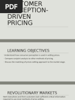 Chapter 3 CUSTOMER PERCEPTION DRIVEN PRICING