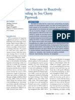 Review: In-Water Systems To Reactively Manage Biofouling in Sea Chests and Internal Pipework