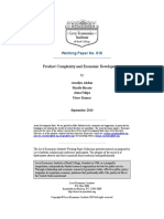 Product Complexity and Economic Development: Working Paper No. 616