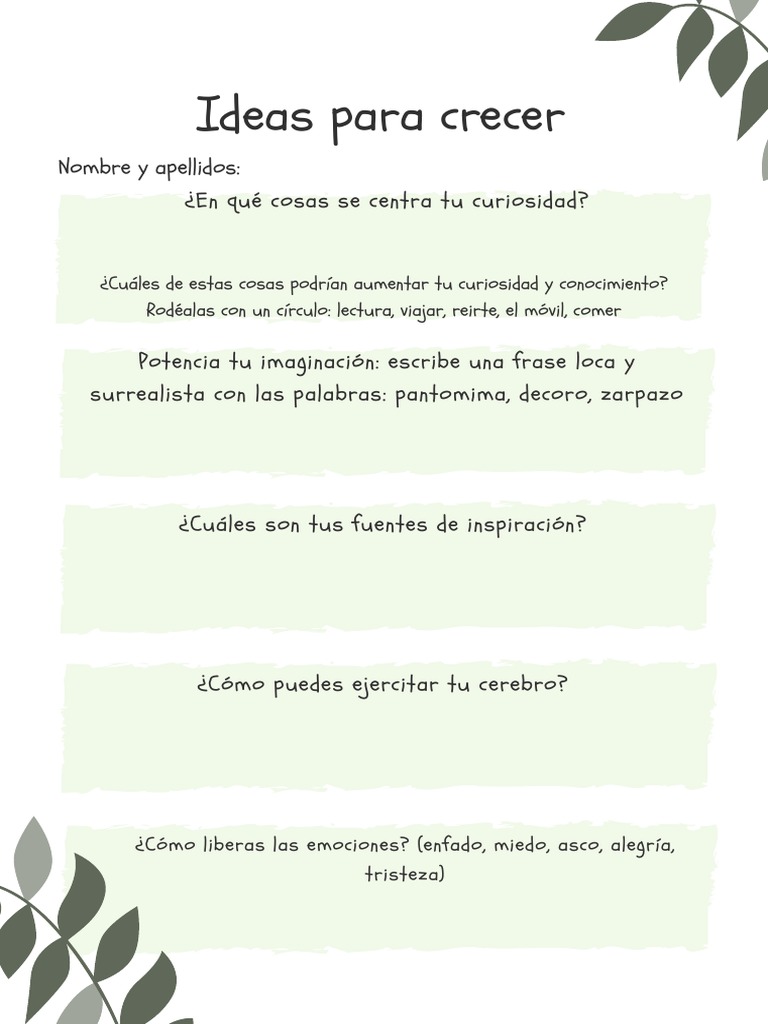 Estrategias para el Crecimiento Personal | PDF