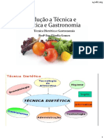 Introducao a Tecnica e Dietetica e Gastronomia