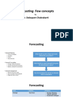 Forecasting-Few Concepts: Dr. Debopam Chakrabarti