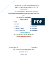 The Field Work Report Submitted To Manonmaniam Sundaranar University in Partial Fulfillment of The Requirement For The Award of The Degree