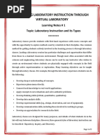 Redefining Laboratory Instruction Through Virtual Laboratory