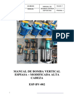 Manual de Bomba Vertical ESPIASA 2.5x48 - Modificada Alta CAbeza PDF