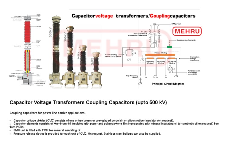 Capacitor Voltage Transformers Overview | PDF