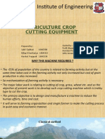 Vadodara Institute of Engineering: Agriculture Crop Cutting Equipment