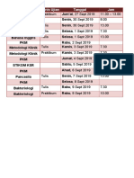 Jadwal UTS 1 2019