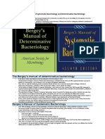 Bergey's Manual of Systematic Bacteriology and Determinative Bacteriology