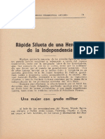 Rápida Silueta de Una Heroína de La Independencia