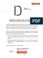 Despacho P.PORTO-P-009-2019 - Regulamento Concurso Acesso Estudantes Internacionais