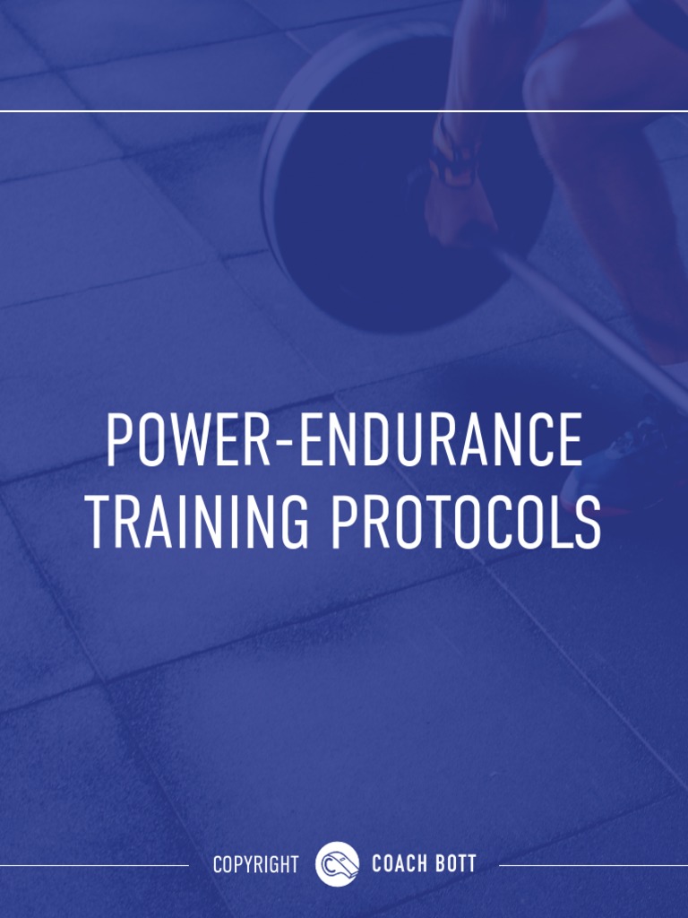 Power Endurance Training Protocols PDF Muscle Kettlebell