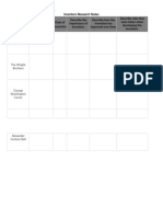 Inventors Notetaking Chart